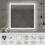 Tempered Glass LED Mirror with Aluminum Frame for Bathroom Vanity