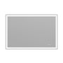 Tempered Glass LED Mirror with Aluminum Frame for Bathroom Vanity