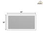 Tempered Glass LED Mirror with Aluminum Frame for Bathroom Vanity