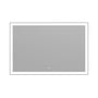 Tempered Glass LED Mirror with Aluminum Frame for Bathroom Vanity