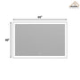 Tempered Glass LED Mirror with Aluminum Frame for Bathroom Vanity