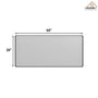 Wall-Mounted Vanity Mirror with Matte Black Metal Frame