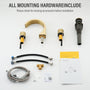 Modern Design 2-Handle Centerset Bathroom Faucet with Pop-up Drain