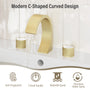 Modern Design 2-Handle Centerset Bathroom Faucet with Pop-up Drain