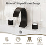 Modern Design 2-Handle Centerset Bathroom Faucet with Pop-up Drain