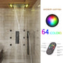 Deluxe 4-Function Thermostatic Shower System with LED Lighting & Bluetooth Music 
