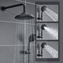 8.3" Wall-mounted Rain Shower System with Handheld & Valve Included