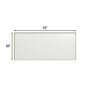 Tempered Glass Wall-Mounted Mirror with Gold Metal Frame