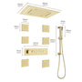 20*14 inch 5-Function Luxury Shower System with LED Lights and Slide Bar
