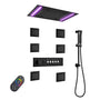 20*14 inch 5-Function Luxury Shower System with LED Lights and Slide Bar