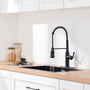 Kitchen Faucet with Pull Down Sprayer, Farmhouse RV Small Vanity Faucet with 360° Rotation Spout and Deck Plate