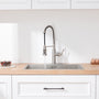 Kitchen Faucet with Pull Down Sprayer, Farmhouse RV Small Vanity Faucet with 360° Rotation Spout and Deck Plate