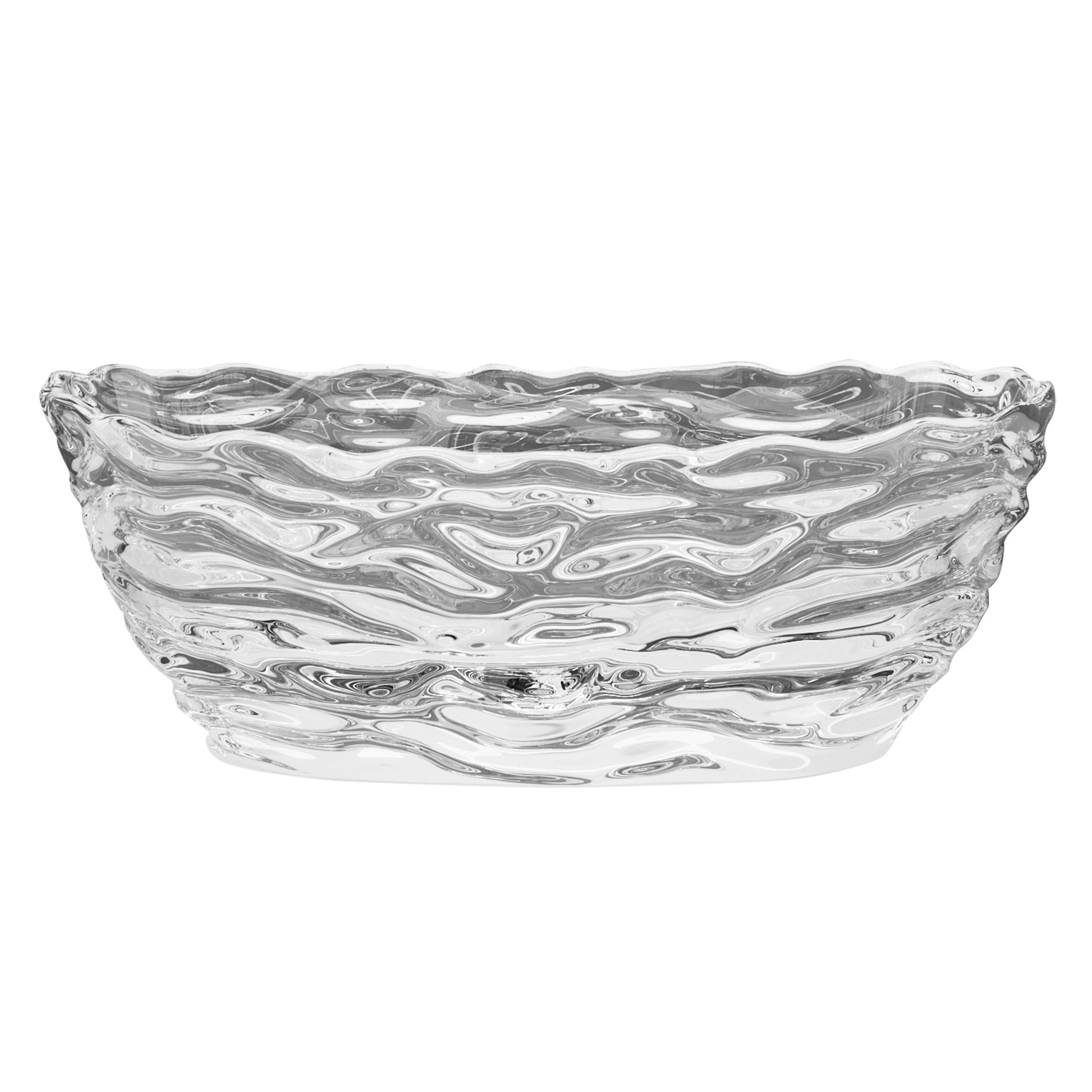 69" Sculptural Transparent Resin Freestanding Soaking Bathtub 