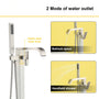 Solid Brass Freestanding Tub Filler Faucet with Handheld Shower