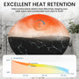 63" Artistic Marble Sculptural Solid Surface Freestanding Soaking Bathtub