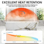 65" Freestanding Solid Surface Oval Bathtub in Marble Look Finish