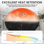 65" Freestanding Solid Surface Oval Bathtub in Marble Look Finish