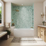 60" Luxury Drop-In Acrylic Soaking Bathtub with Square Interior