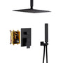 10" Ceiling Mount Dual Shower Head System with Handheld & Rough in Valve