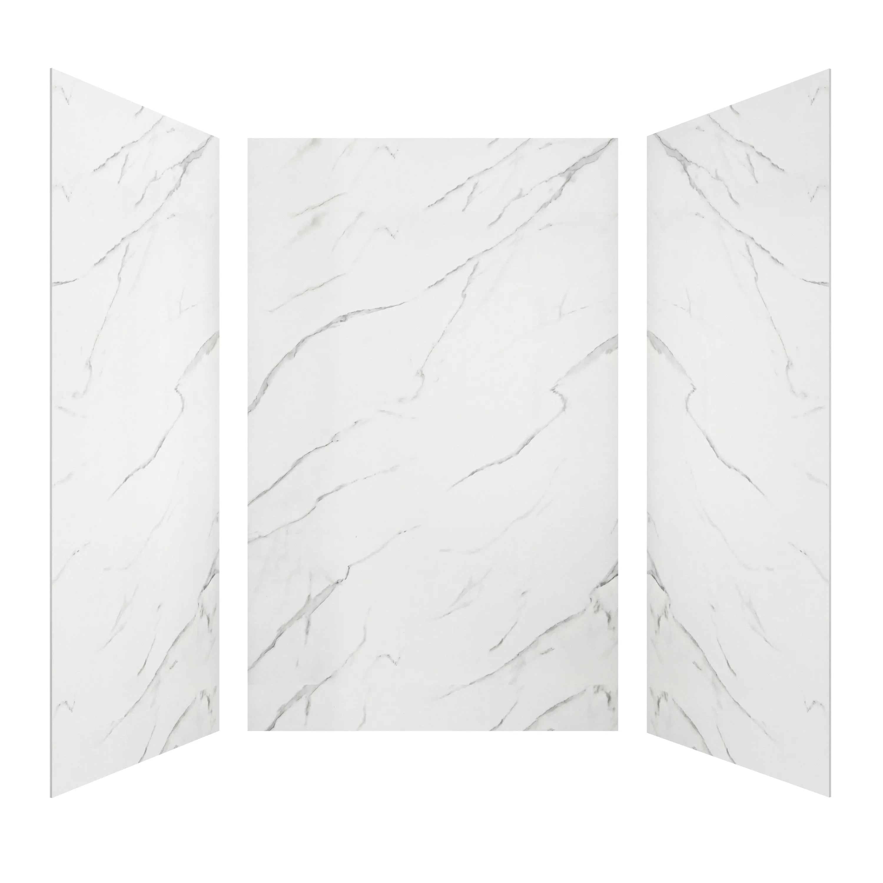 60"x36"x96" SMC Shower Wall Panels, Waterproof Grout-Free Shower Surround in 6 Finishes