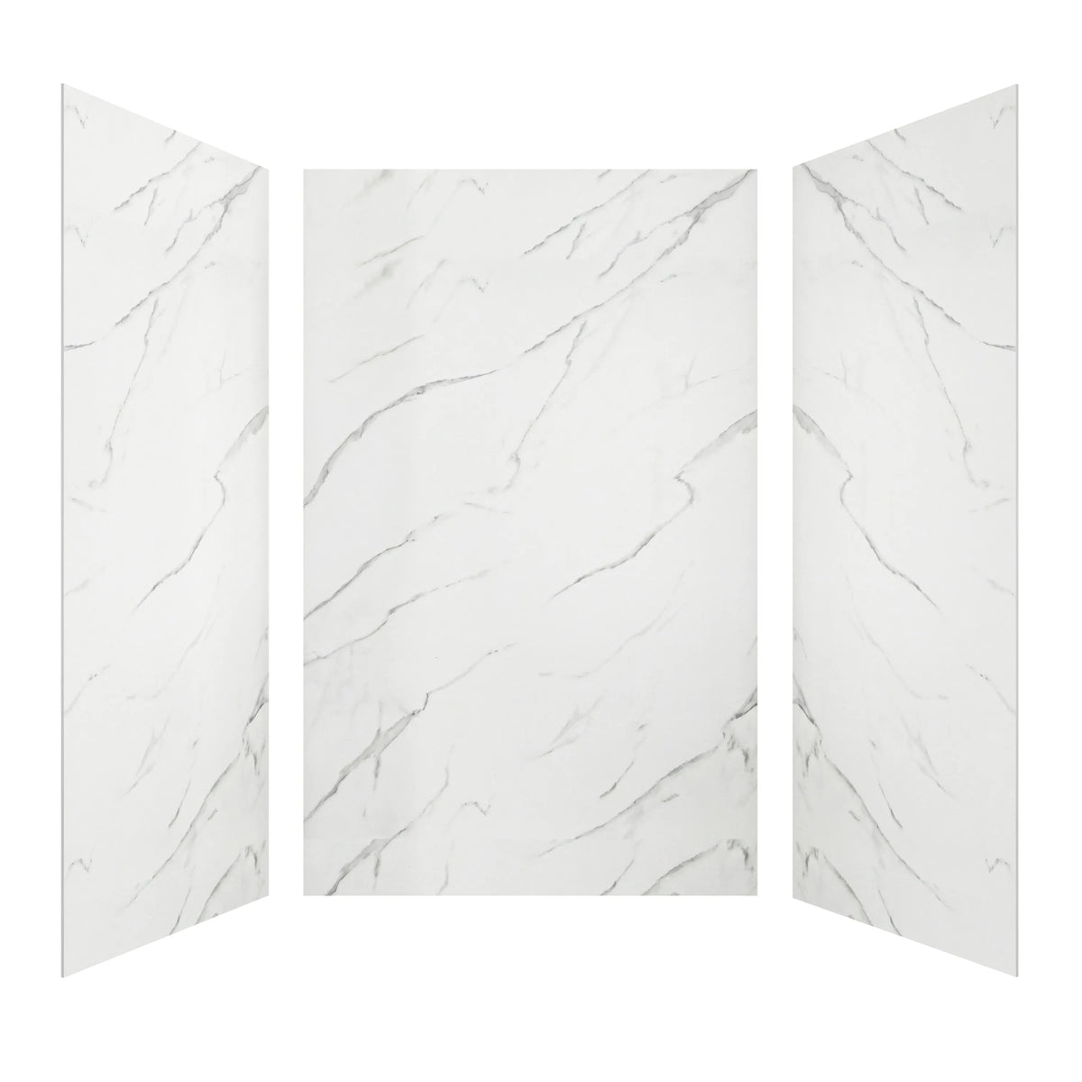 60"x36"x96" SMC Shower Wall Panels, Waterproof Grout-Free Shower Surround in 6 Finishes
