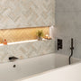 Wall Mounted Bathtub Faucet Set With Handheld Shower Head