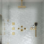 Ceiling Mount 3 Function Thermostatic Shower System with Rainfall Massage Jets