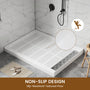 48x36” SMC Solid White Shower Base with Non-Slip Surface, CUPC Certified