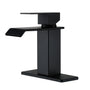 Waterfall Spout Bathroom Faucet,Single Handle Bathroom Vanity Sink Faucet