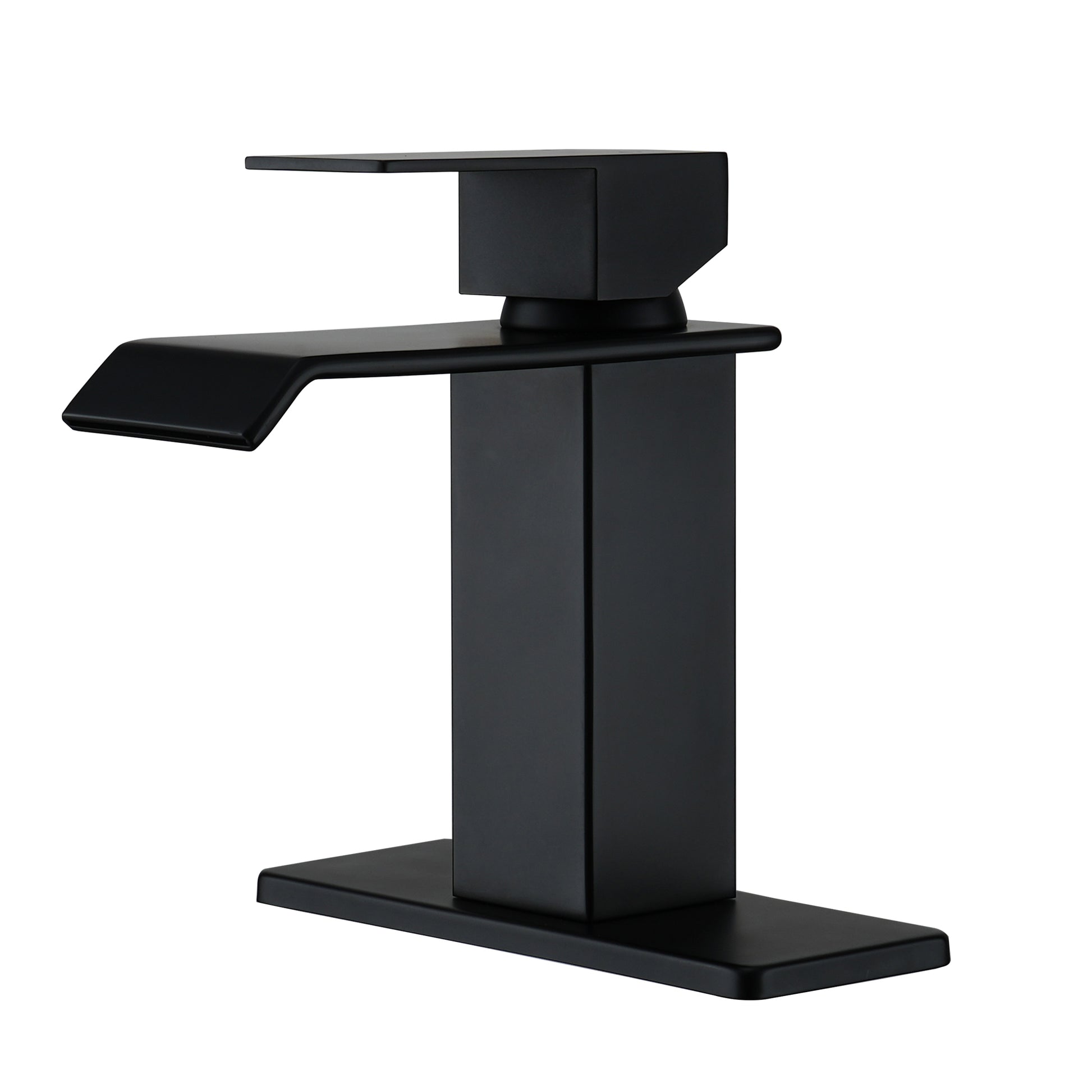 Waterfall Spout Bathroom Faucet,Single Handle Bathroom Vanity Sink Faucet