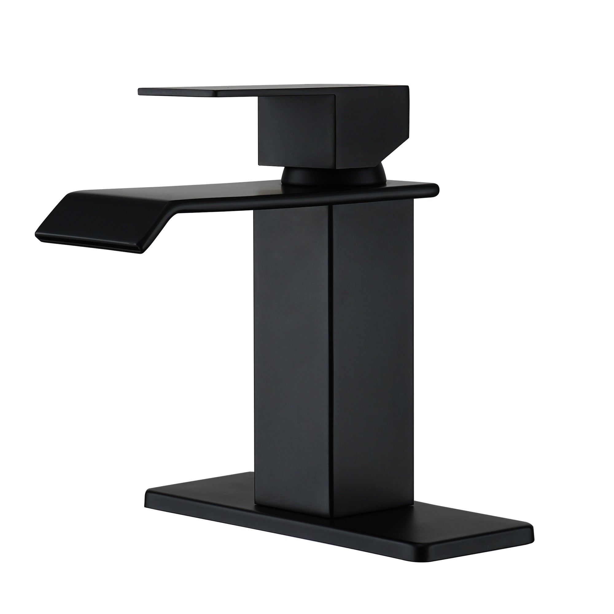 Waterfall Spout Bathroom Faucet,Single Handle Bathroom Vanity Sink Faucet