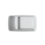47" Compact Solid Surface Freestanding Bathtub with Mini-Seat Design