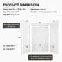 60"x36"x96" SMC Shower Wall Panels, Waterproof Grout-Free Shower Surround in 6 Finishes