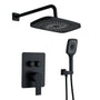 12-inch x 8-inch Wall-Mounted Dual-Function Shower System with Hand Shower