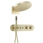 16-inch Wall-Mounted Thermostatic Shower System with Hand Shower