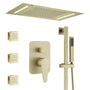 20*14 inch 3-Function Body Jet Shower System with LED Lights & Slide Bar