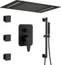 20*14 inch 3-Function Body Jet Shower System with LED Lights & Slide Bar