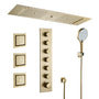 35*12 inch 6-Function Luxury Shower System with Body Jets & Bluetooth