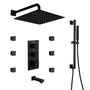 12-inch 4-Function Body Jet Shower System with Tub Spout & Slide Bar