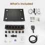 32" x 24" Luxury Shower System with Body Jets & LED Lights