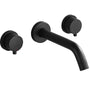[FREE GIFT] Three-Hole Double-Handle Wall-Mounted Bathroom Sink Faucet