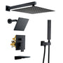 12-inch 4-Function Dual Shower Head System with Tub Spout