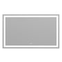 Rectangular Frameless LED Bathroom Mirror with Anti-Fog & Adjustable Color