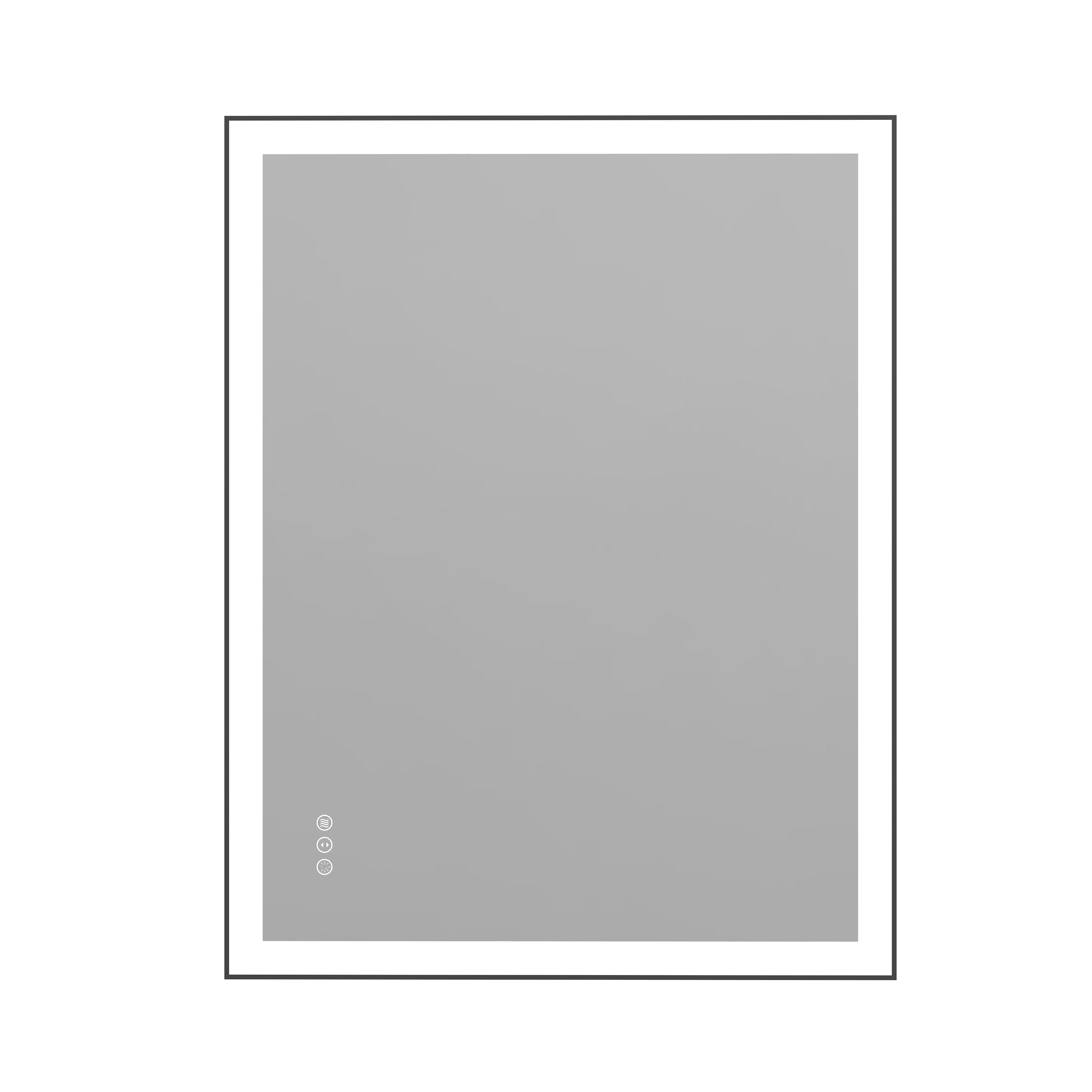 Tempered Glass LED Mirror with Aluminum Frame for Bathroom Vanity