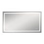 Anti-Fog LED Bathroom Mirror with Black Aluminum Frame