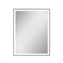 Framed LED Bathroom Mirror with Front and Backlit, Anti-Fog