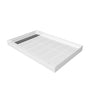 48" x 32" SMC Shower Base with Anti-Slip Textured Floor & Easy Install