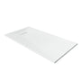 European-Style SMC Shower Base with Sleek Marble Texture in Black & White