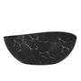 63" Artistic Marble Sculptural Solid Surface Freestanding Soaking Bathtub