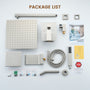 12" 4-Function Dual Shower Head System with Tub Spout